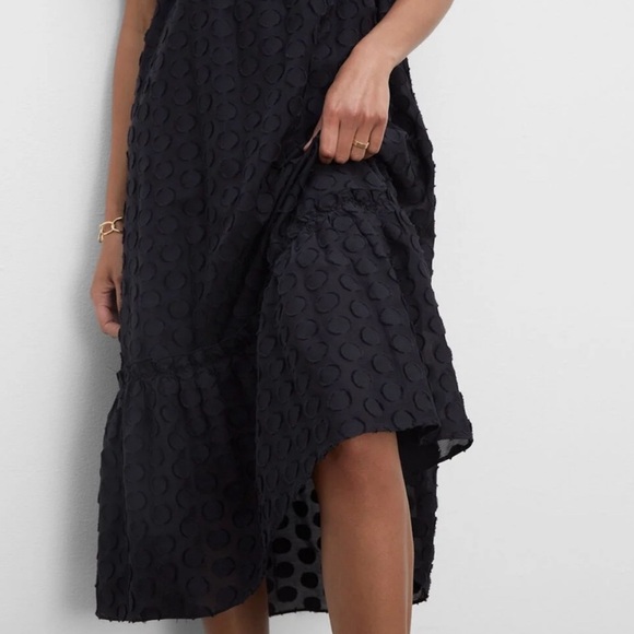 Club Monaco. Flutter sleeve beach dress black size medium. - Picture 2 of 6